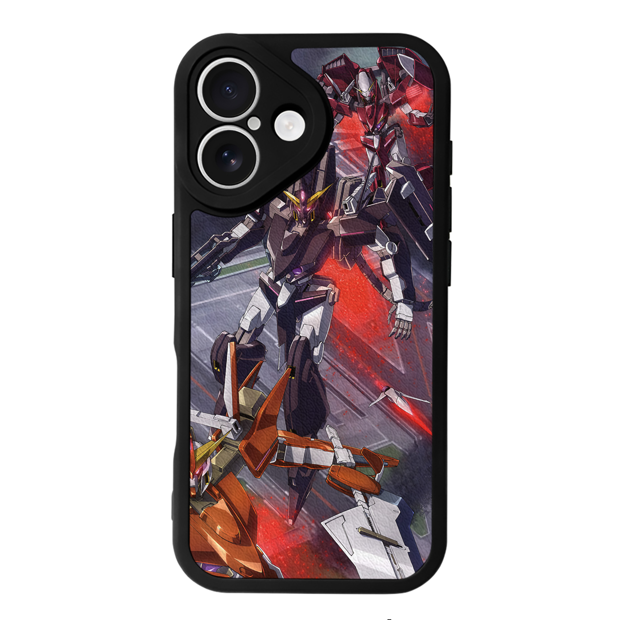 （画像用） 機動戦士ガンダム Mobile Suit Gundam 【iPhone 16シリーズ対応】シリコンスマホケース（レザー調） 材質：シリコン